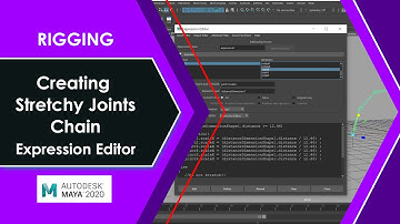Autodesk Maya - Intro to Rigging 105 - Creating a Stretchy Joint Chain #maya