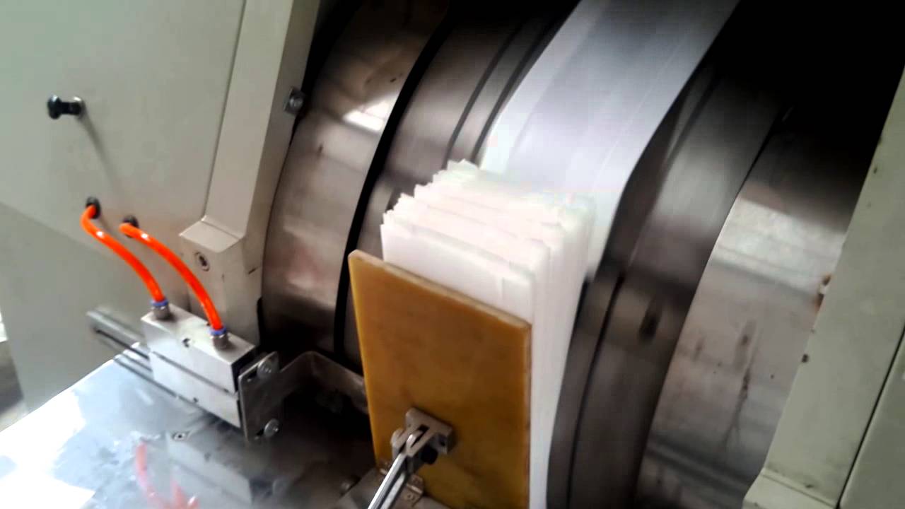 Automatic machine for producing paper Bags for Food items. YouTube