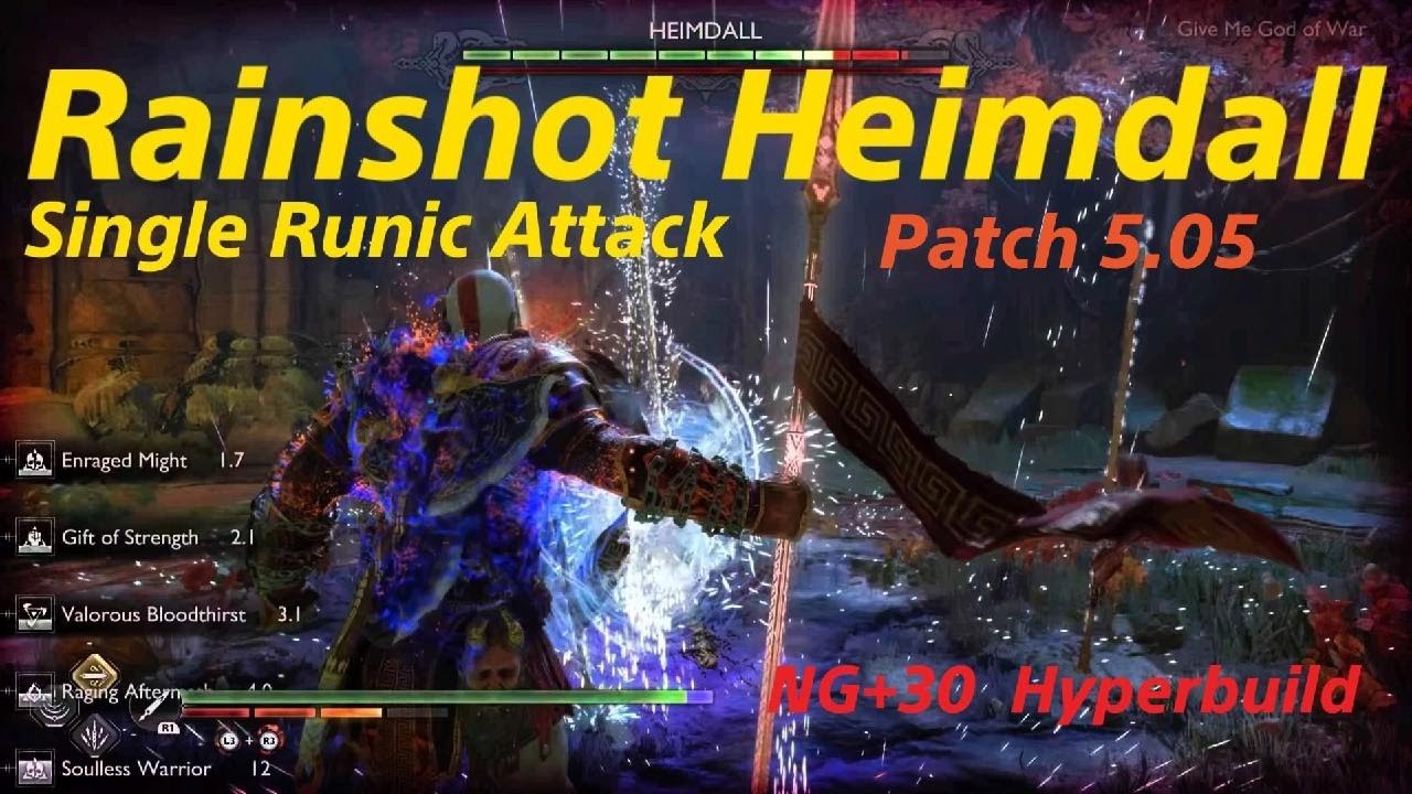 Draupnir Spear Rainshot Heimdall - Patch  5.05 - God of War Ragnarök