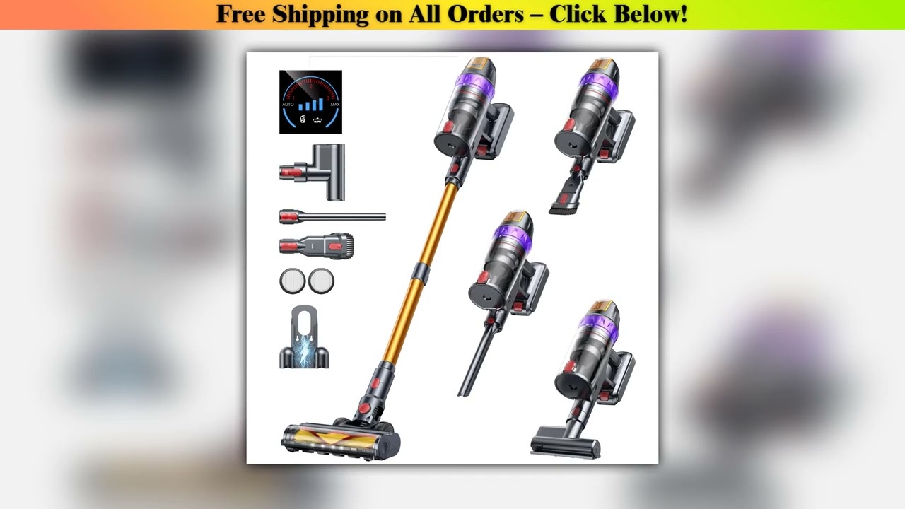 BUTURE VC90 600W 65KPA Suction Power Cordless Vacuum Cleaner Handheld smart Home appliance