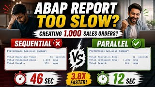 Parallel Processing using CL_ABAP_PARALLEL in SAP ABAP | Complete Tutorial + Performance Comparison
