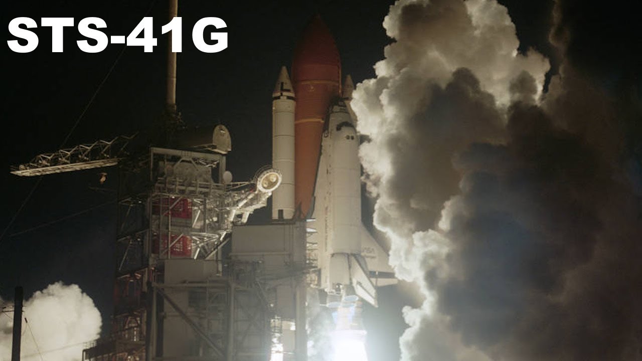 STS-41G | Space Shuttle Challenger Launches from Complex 39A - YouTube