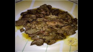 Συκωτάκια πουλερικών λαδορίγανη - Poultry livers oregano