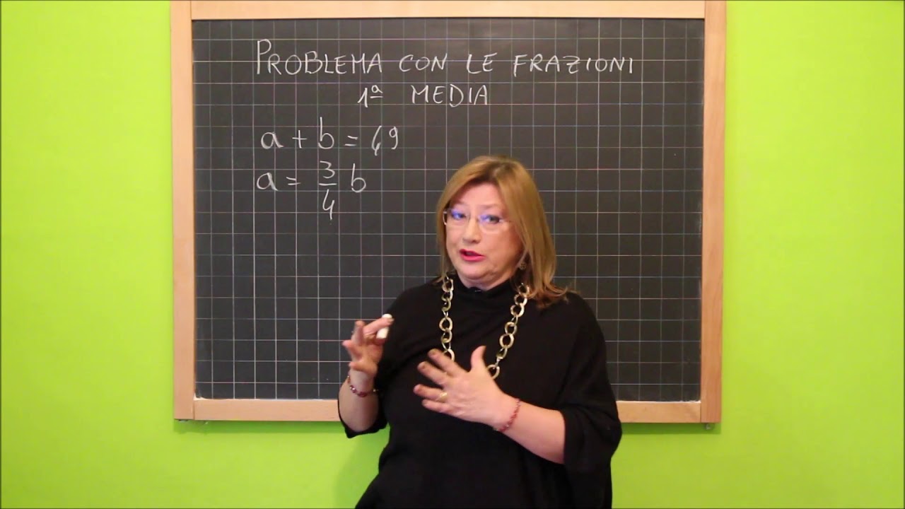 13 problema con le frazioni 1° media