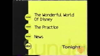 The Wonderful World of Disney & The Practice & News  | ABC | Promo | 1999