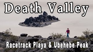 Sprinter Van in Death ValleyExploring the Racetrack Playa and Climbing Ubehebe Peak.