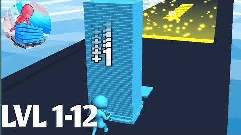 Stack Colors | Level 1-12 Gameplay Walkthrough Part 1 (Android, iOS)