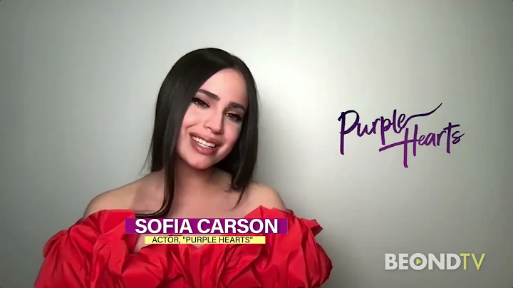 "Purple Hearts" stars Sofia Carson and Nicholas Ga...