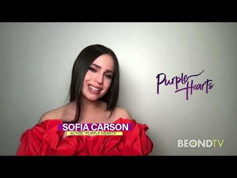"Purple Hearts" stars Sofia Carson and Nicholas Galitzine on chemistry, Paris & old-fashioned love