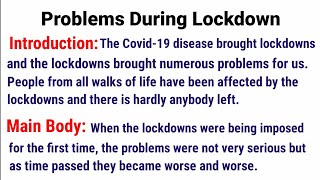 Short essay on 'Problems During Lockdown' || Essay on Life during lockdown || Essay on Lockdown ||