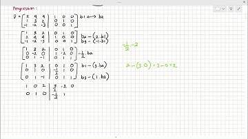 Aljabar Linier | Invers Matriks menggunakan metode OBE
