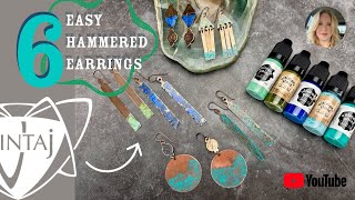 6 Easy Hammered Earring Designs