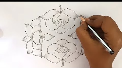 Diwali special 🎇 kolam design 🌺 10*5 dots 