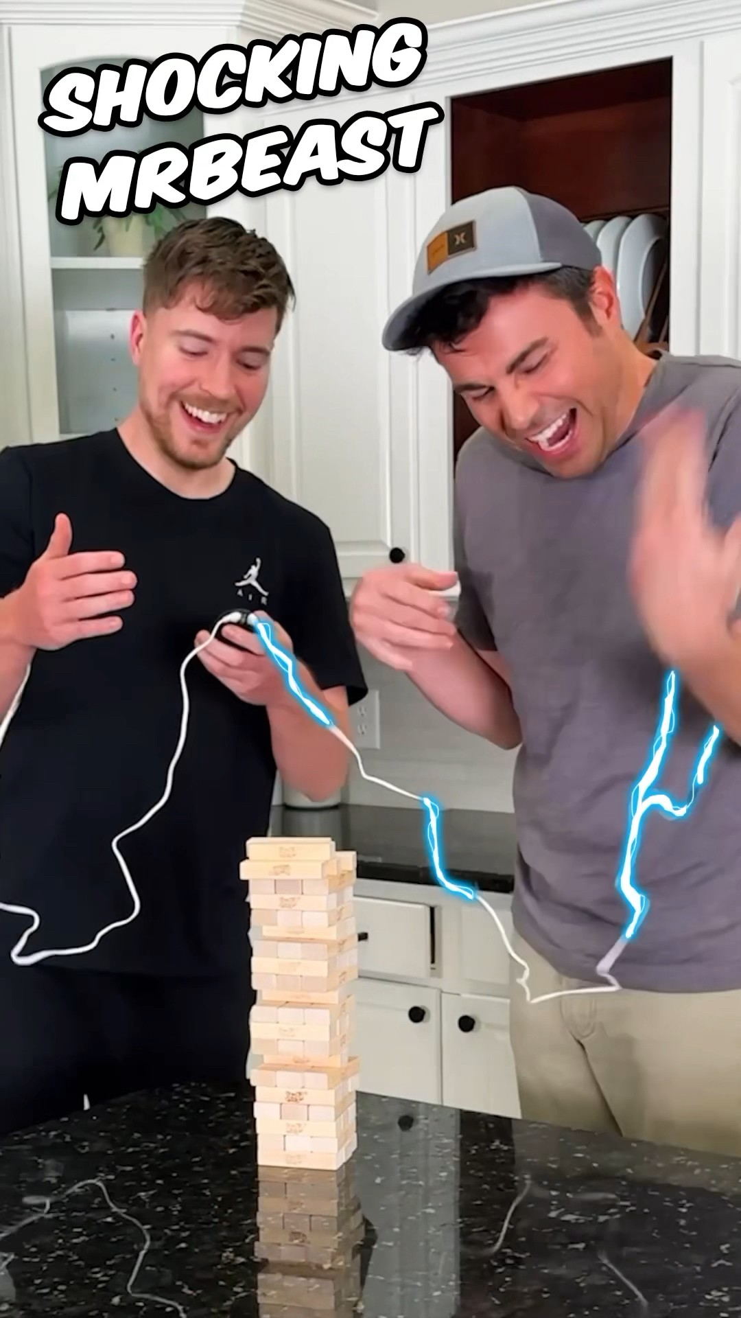 MrBeast vs Electric Shock Jenga
