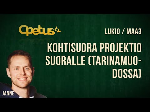 Video: Kuinka Löytää Pisteen Projektio Suoralle