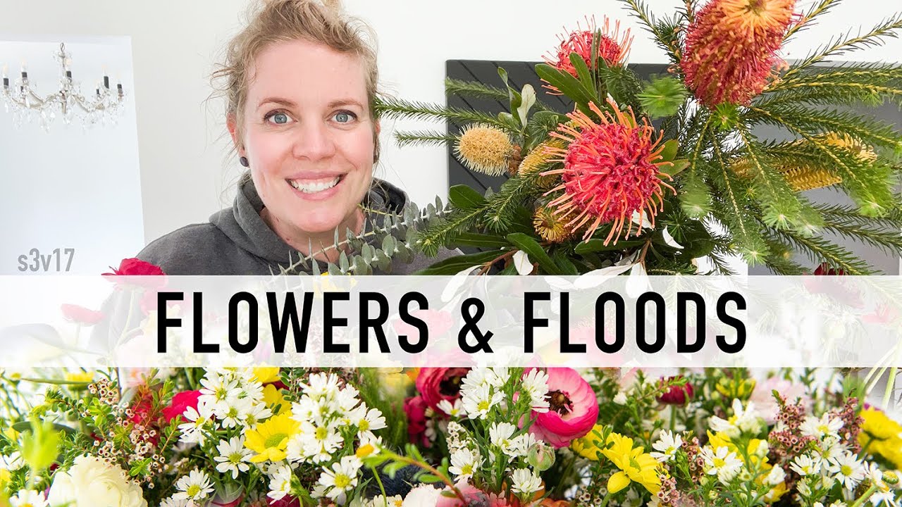 When it won't stop raining keep going! Two wedding flowers