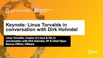 Keynote: Linus Torvalds in conversation with Dirk Hohndel