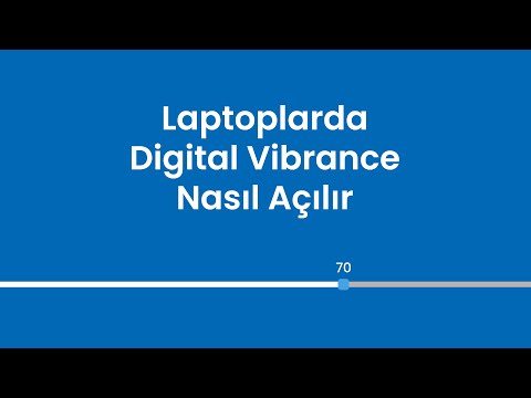 Laptoplarda Digital Vibrance