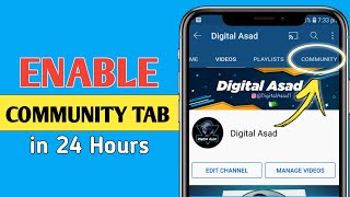 How To Enable Community Tab On Youtube|Community Tab Enable Kaise Kare 2022