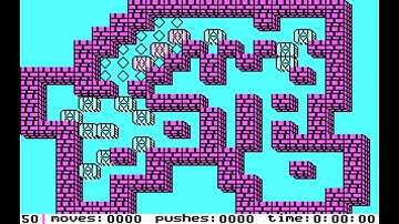 IBM PC - Sokoban Solution - Level 50