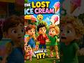 The Lost Ice Cream 🍦😲 | Kids Cartoon Story #shorts #cartoon #animation #viral #icecream