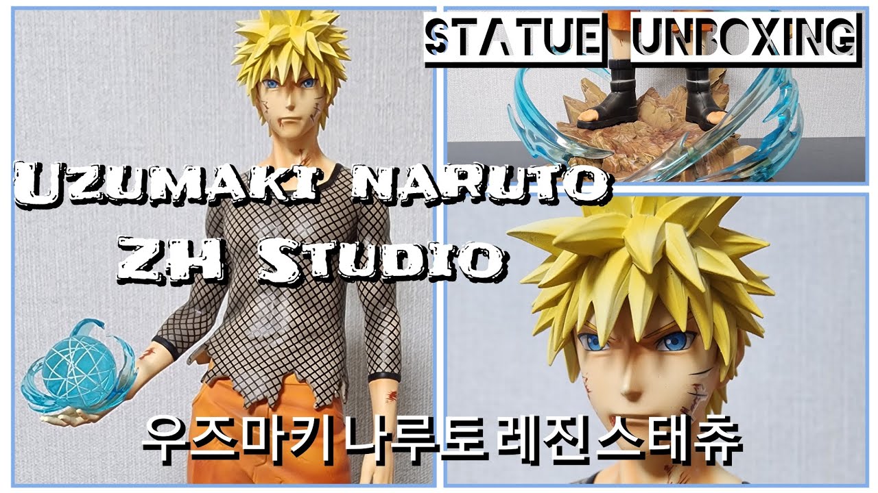 Zh Studio Uzumaki Naruto Resin Statue Ver. Final Battle 우즈마키 나루토 레진 스태츄 피규어  최종결전 버전 Unboxing & 언박싱 - Youtube