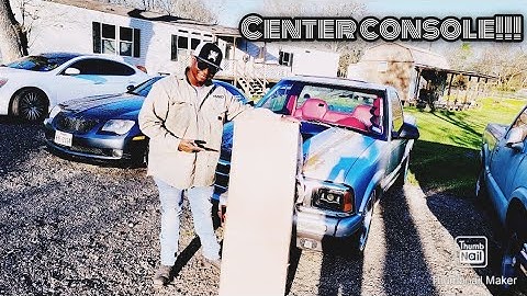 chevy s10 project build Installing center console it came out great...