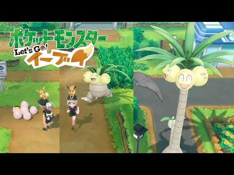 ピカブイ タマタマ ナッシーの連れ歩き ポケモンレッツゴー イーブイ Youtube