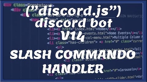 SLASH COMMAND HANDLER UPDATE || V14 | #2 [Nederlands/Dutch]
