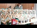 [木工DIY] 端材でヘリンボーンウォールDIY！ #4 ☆ Herringbone Wall DIY #4