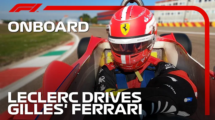 Charles Leclerc Drives Gilles Villeneuve's Ferrari...