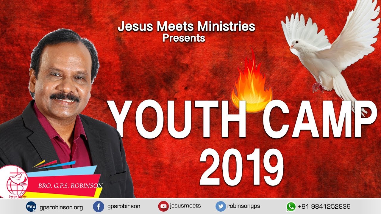 🔴 LIVE - Youth Camp 2019 | Bro. G.P. S. Robinson | Part -1 - YouTube