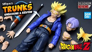 TRUNKS 3.0 SH Figuarts Bandai Unboxing e Review BR / DiegoHDM