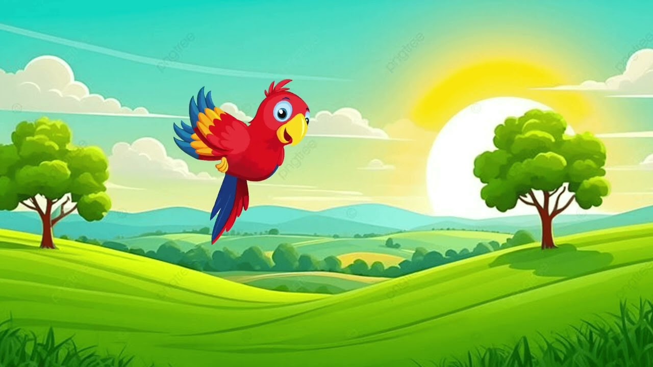 Main Tota 🦜 | Hindi Kids Rhyme | Colorful Parrot Song for Children