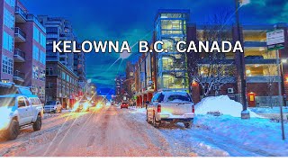 Kelowna BC Canada  Winter 2024 HDR 4K 60fps