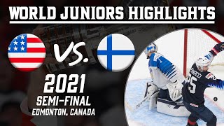 United States vs. Finland | 2021 WJC Semi-Finals | Extended Highlights