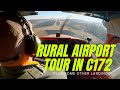 Small rural airports tour in cessna 172  private pilot vlog