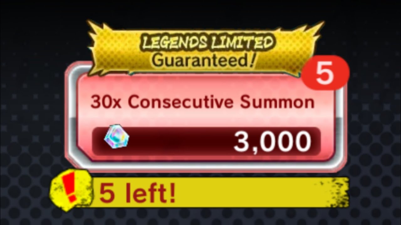 NEW LF Guaranteed 30x Characters Multi Summon!!!-Dragon Ball Legends