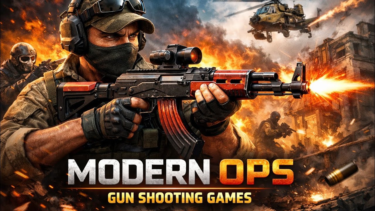 Modern Ops 💣 War Zone Gun Action