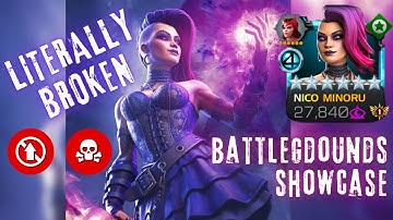 Nico Minoru Battlegrounds Showcase | Broken Mystic Champion | Mcoc