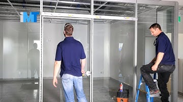 How to Install Sliding door by Canada Leading Modular partitions Manufacturer