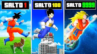 Goku Cambia con CADA Salto de GTA 5 !! (Dragon Ball Z mod)