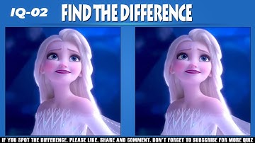 02 FROZEN MOVIE PICTURE PUZZLE | ONLY TRUE GENIUS CAN FIND THE DIFFERENCE | 100% FAIL