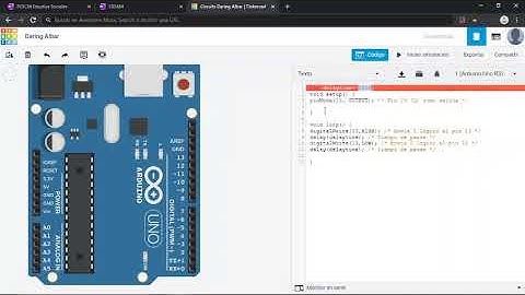 Circuito 1 - Encender y apagar un led interno del Arduino UNO