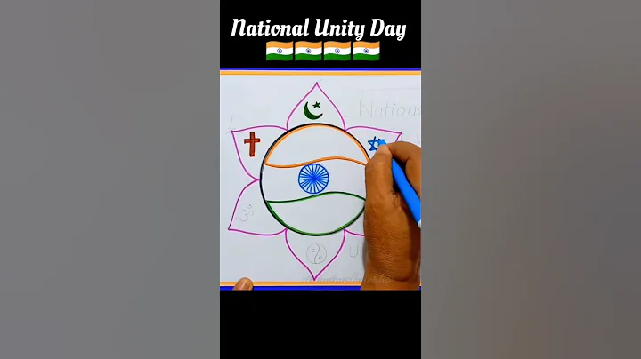 National Unity Day Drawing#shorts #youtubeshorts#shortsfeed