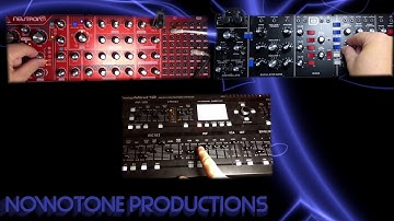 Behringer Model D, Neutron and Deepmind 12d jam