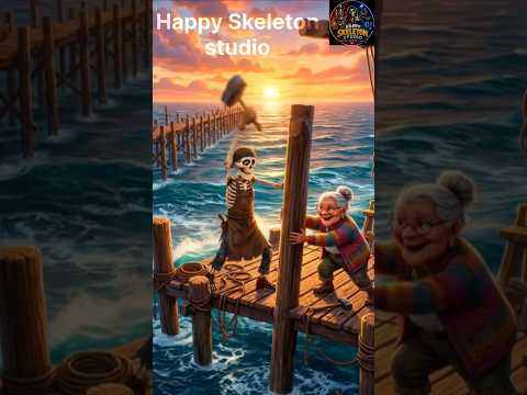 Skeleton & Grandma Built a House in the Middle of the Ocean!