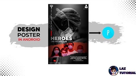 Poster graphic design tutorial in Android using pixellab | laz tutoril