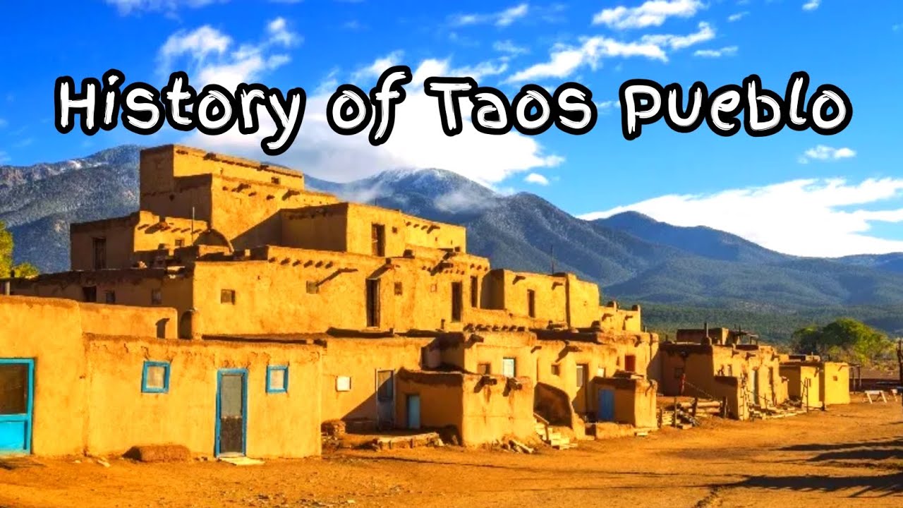 History of Taos Pueblo an ancient Native American settlement on the Rio ...