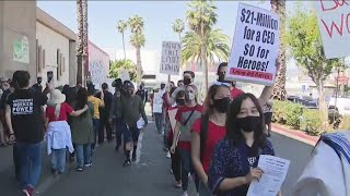 Grocery store workers protest closures announced by Kroger